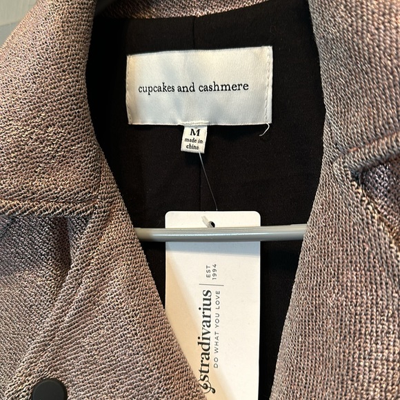 Cupcakes and cashmere metallic mauve Moto jacket - Picture 3 of 11
